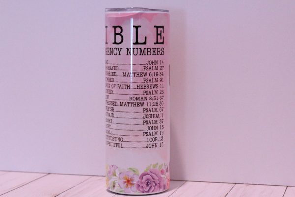 Bible Emergency Numbers Tumbler
