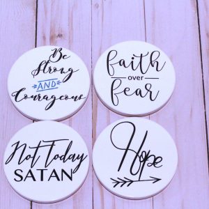 Faith Quotes 2 Coasters